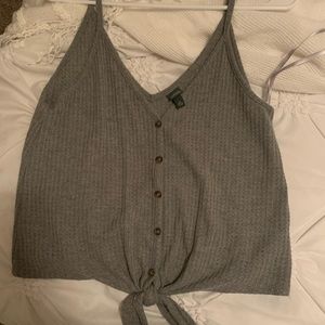 Cropped Grey Tank